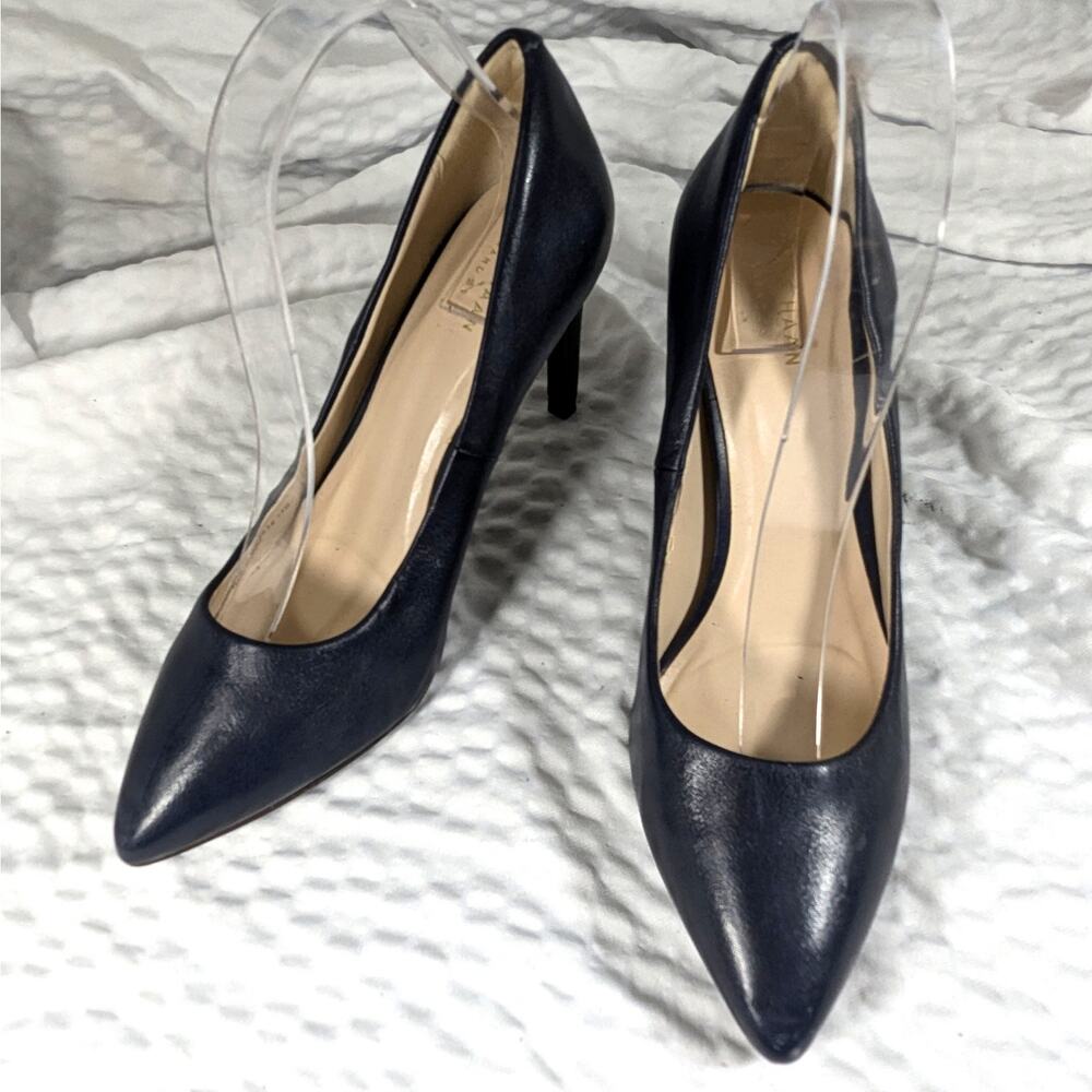 Cole Haan Dark Blue Pointed Toe Heels